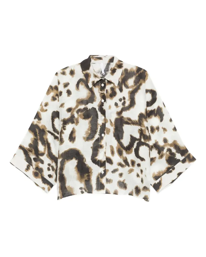 IMPERIAL patterned shirt - Nude Nude