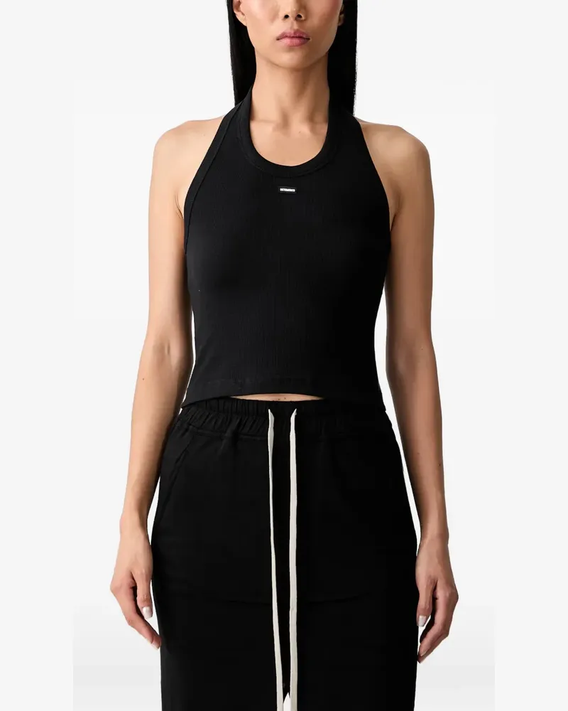 VETEMENTS Geripptes Neckholder-Top - Schwarz Schwarz
