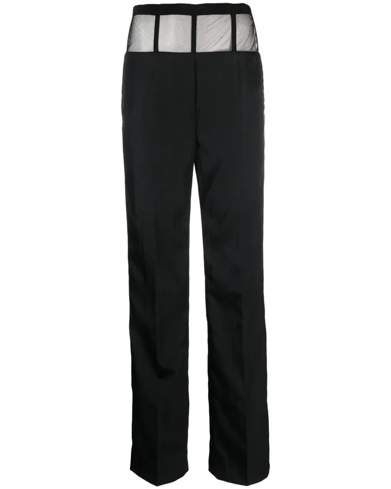 DEL CORE Hose mit geradem Bein - Schwarz Schwarz