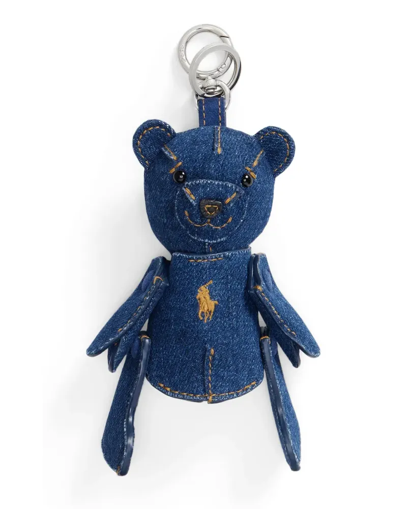 Ralph Lauren Jeans-Taschenanhänger mit Polo Bear - Blau Blau