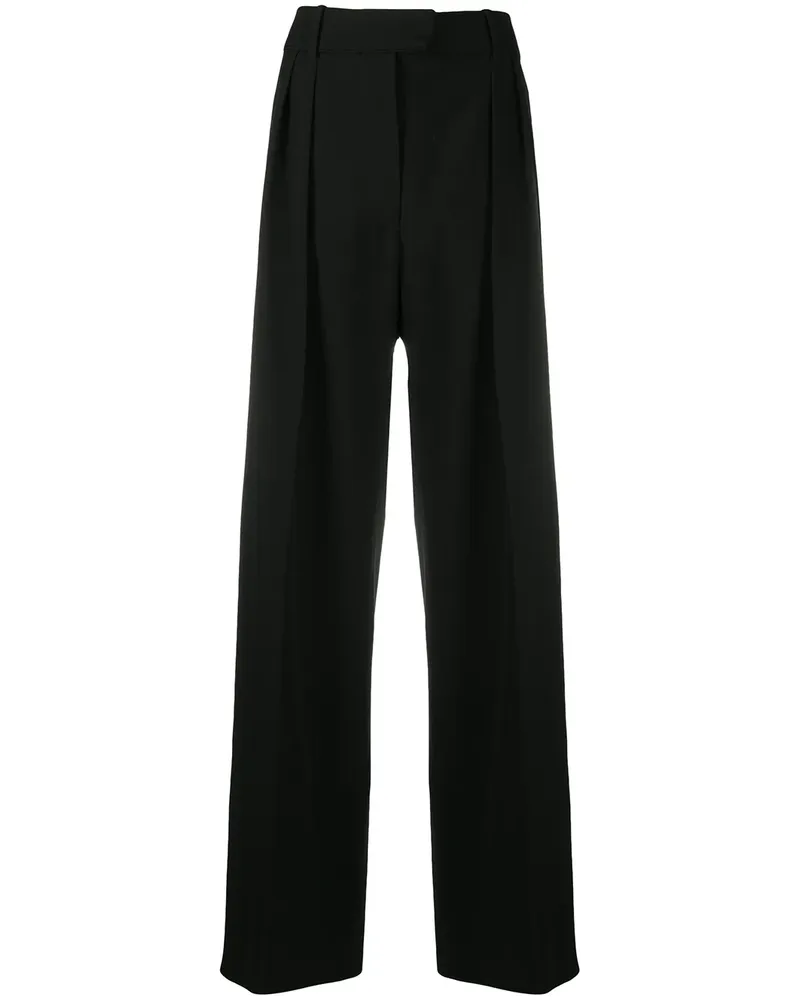 Valentino Garavani Hose mit weitem Bein - Schwarz Schwarz