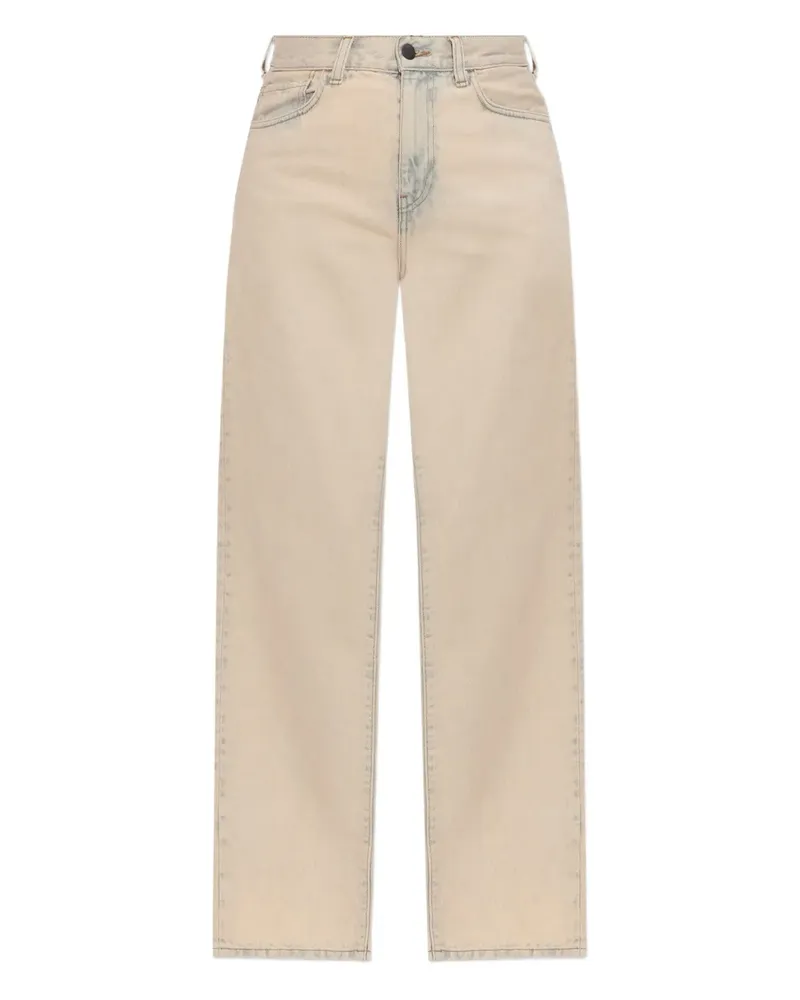 Carhartt WIP Jeans mit Logo-Patch - Nude Nude