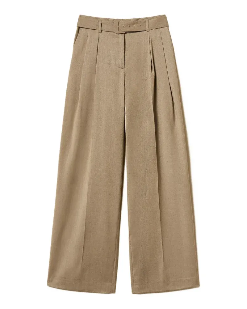 Twin-Set Plissierte Hose mit Gürtel - Nude Nude