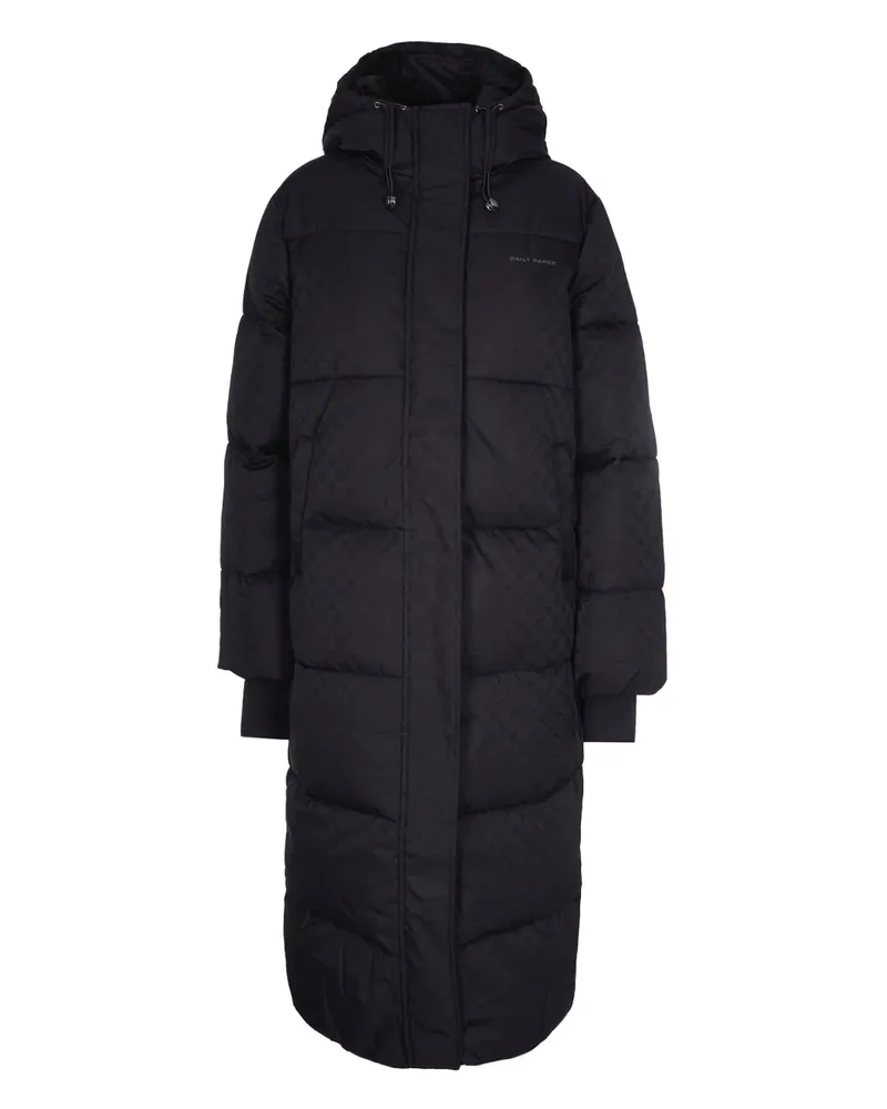 Daily Paper hooded quilted coat - Schwarz Schwarz