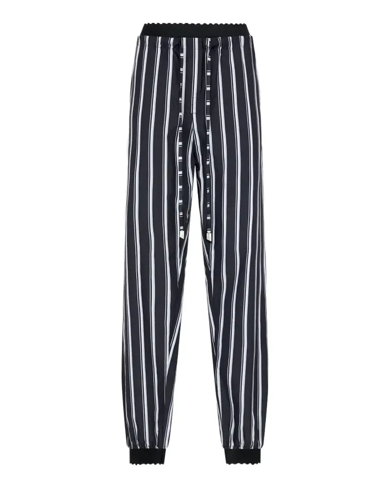 ATTICO Weiße und marineblaue Hose Blau