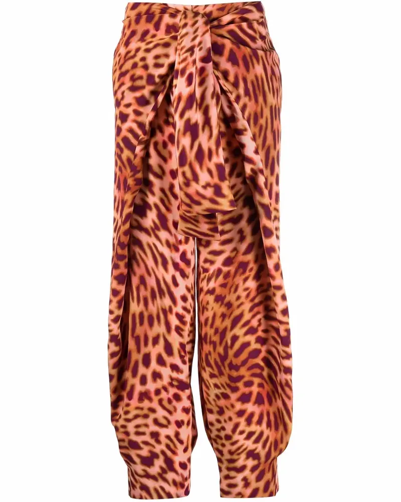 Stella McCartney Hose mit Leoparden-Print - Rosa Rosa