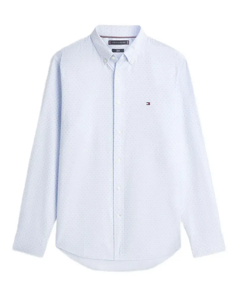 Tommy Hilfiger poplin mini-print shirt - Blau Blau