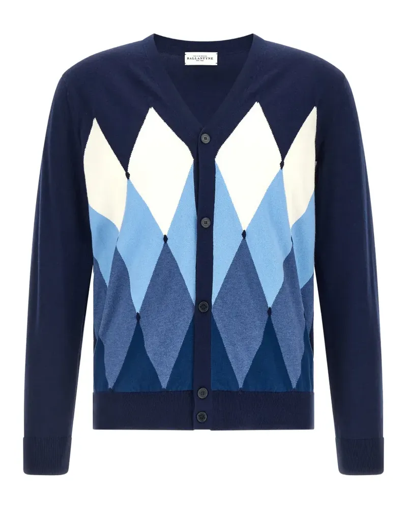 Ballantyne V-neck cardigan - Blau Blau