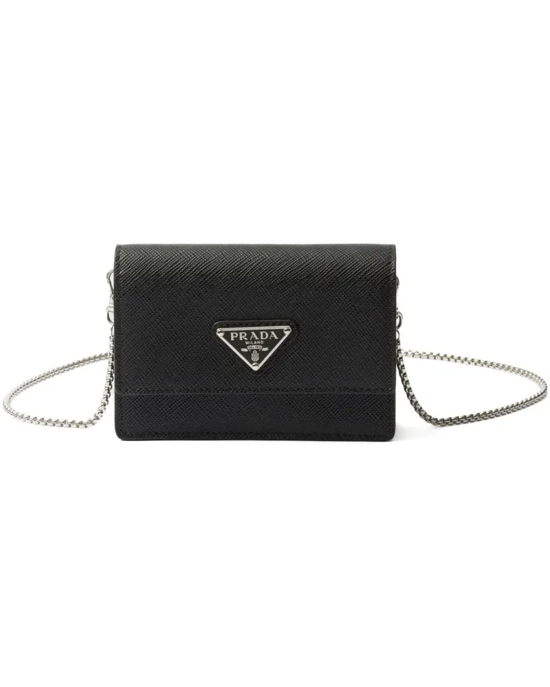 Prada Mini-Tasche aus Saffiano-Leder - Schwarz Schwarz
