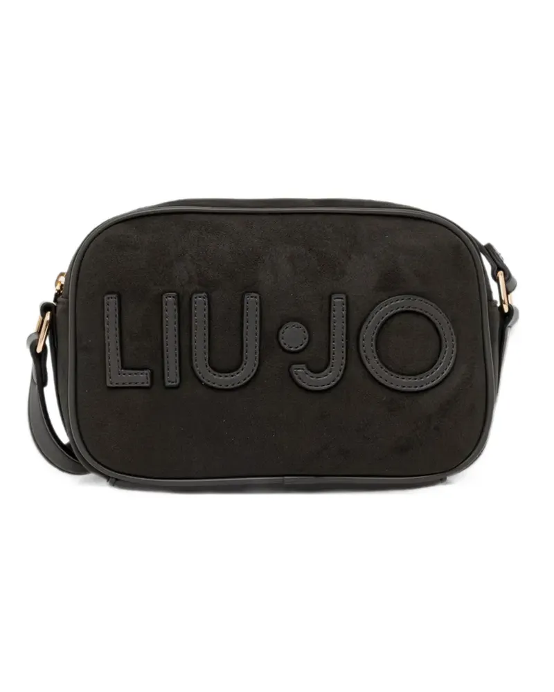Liu Jo logo-patch mini crossbody bag - Schwarz Schwarz