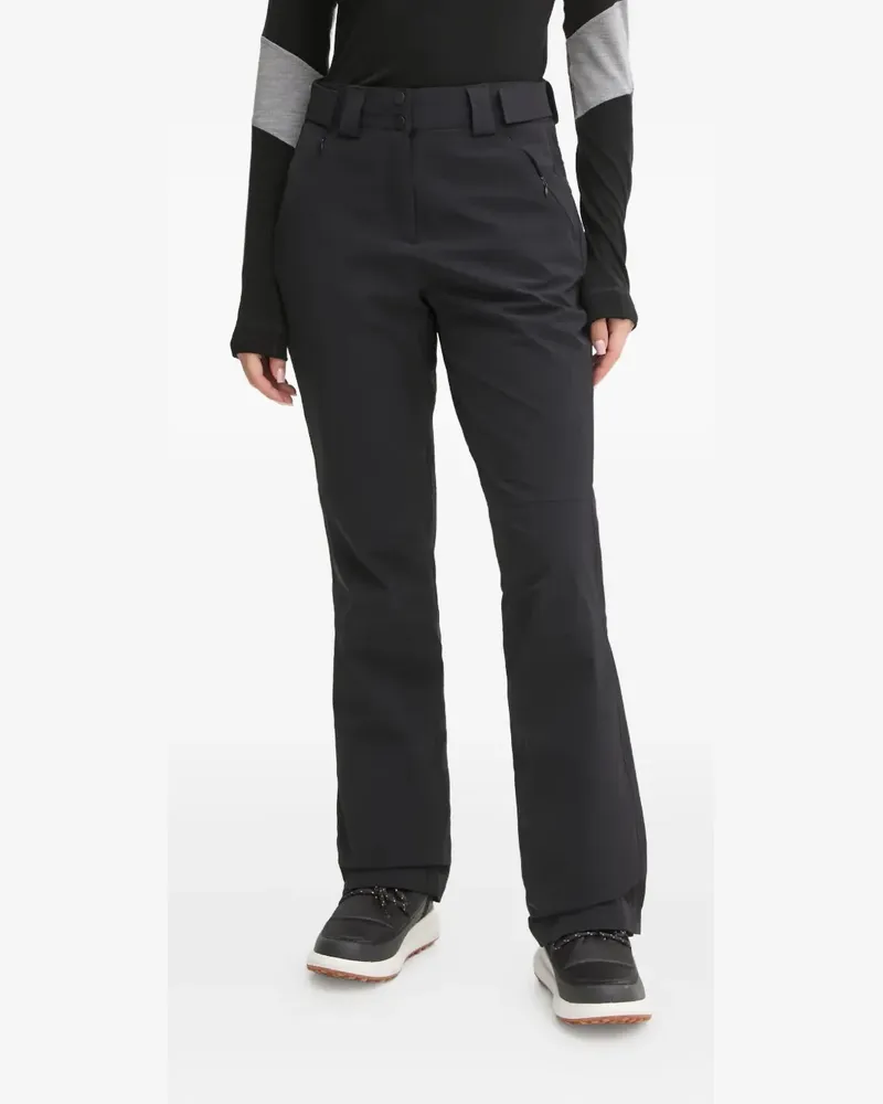 EA7 logo-patch skiwear trousers - Schwarz Schwarz