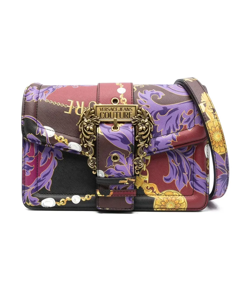 Versace Jeans Schultertasche mit Logo - Schwarz Schwarz