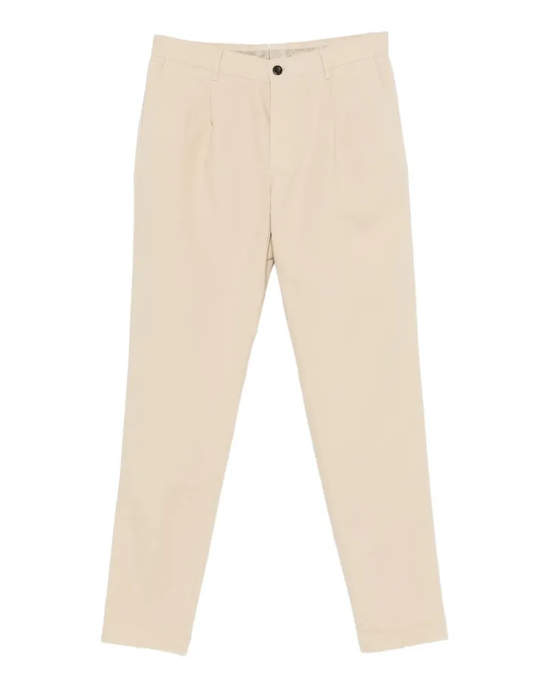 Incotex pleated twill trousers - Nude Nude