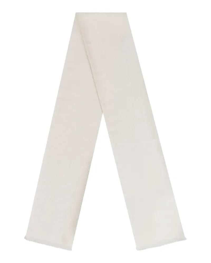 Ermenegildo Zegna geometric-pattern scarf - Weiß Weiß