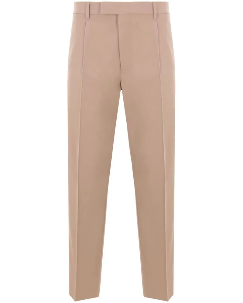 Ermenegildo Zegna Straight-Leg-Hose mit Falten - Nude Nude