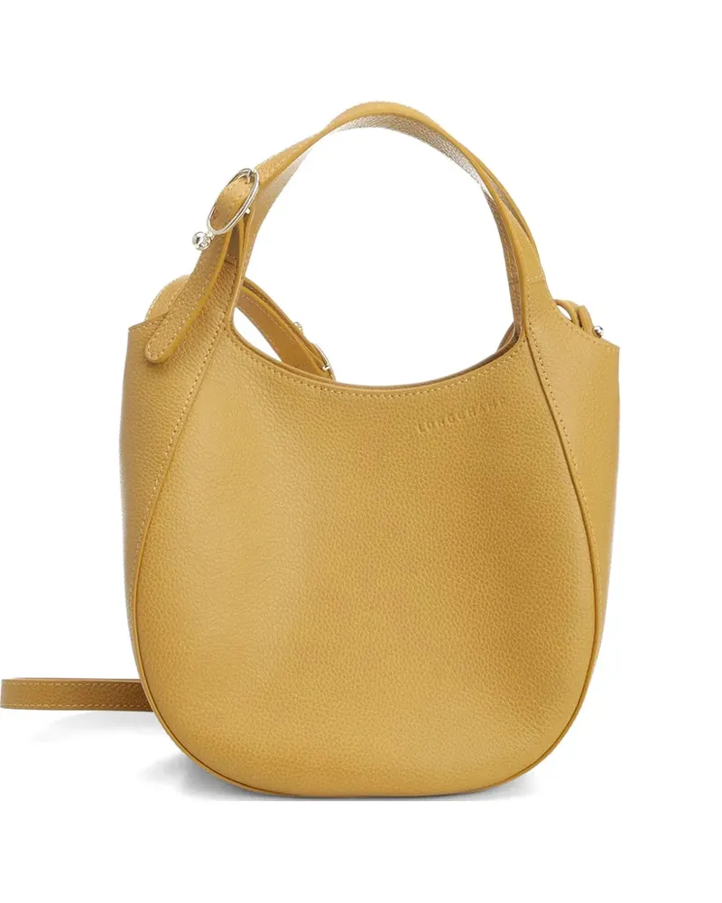 Longchamp small Le Foulonné leather tote bag - Gelb Gelb