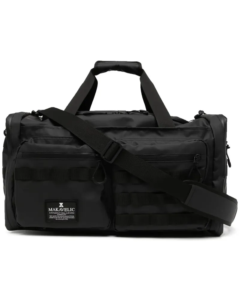 Makavelic Reisetasche mit Logo-Patch - Schwarz Schwarz