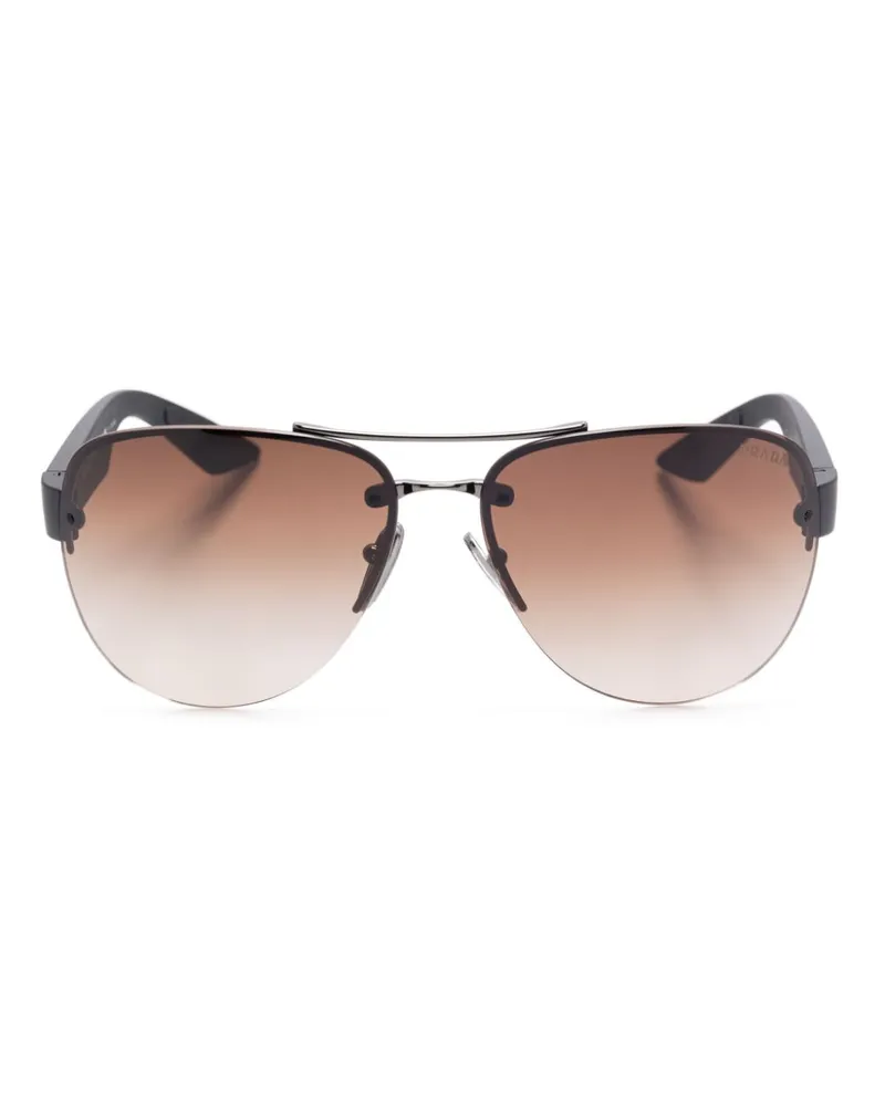 Prada Linea Rossa Sonnenbrille - Schwarz Schwarz