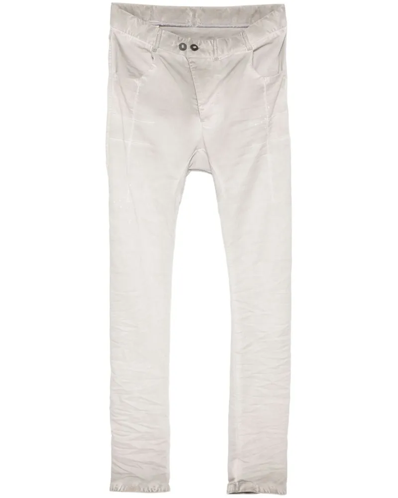 Boris Bidjan Saberi Skinny-Hose mit tiefem Schritt - Grau Grau