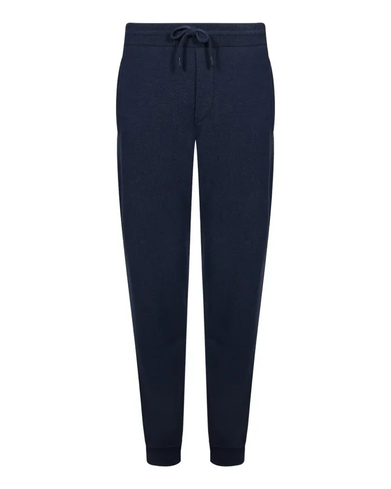 Canali drawstring-waistband track pants - Blau Blau