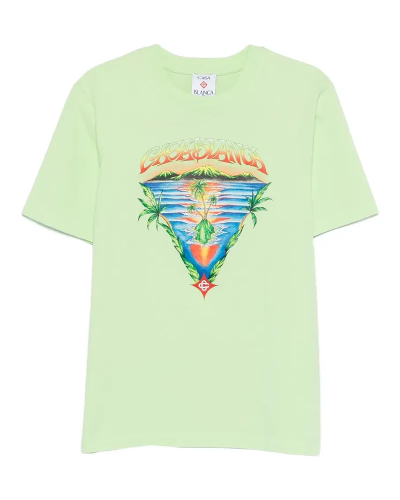 Casablanca Paris Innocence Triangle T-Shirt - Grün Grün