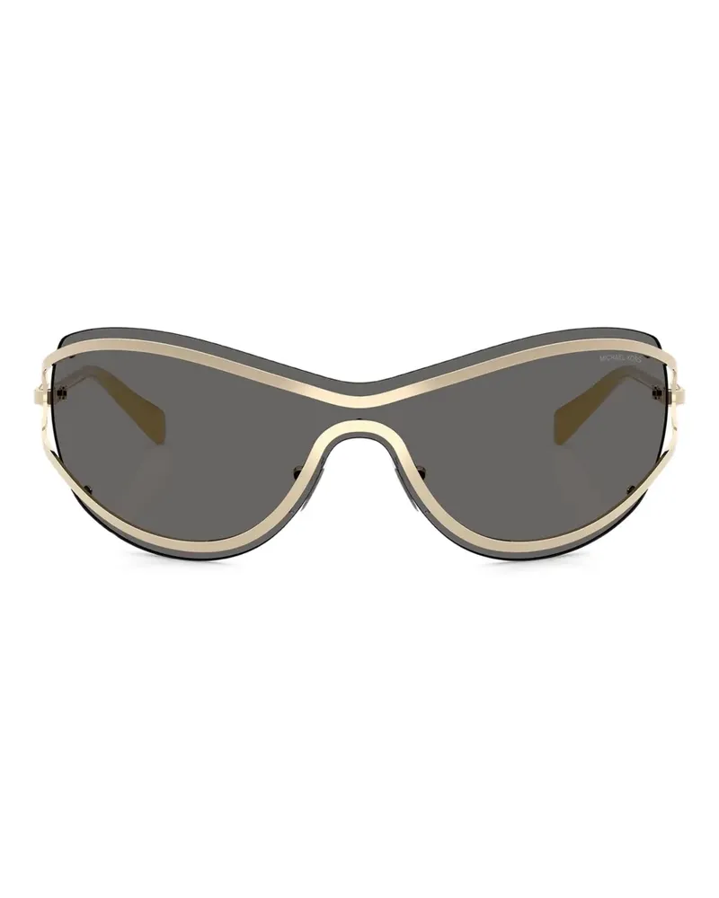 Michael Kors Geometrische La Praia Sonnenbrille im Metallic-Look - Gold Gold