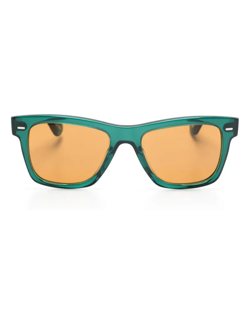 Oliver Peoples Eckige Oliver Sun Sonnenbrille - Grün Grün