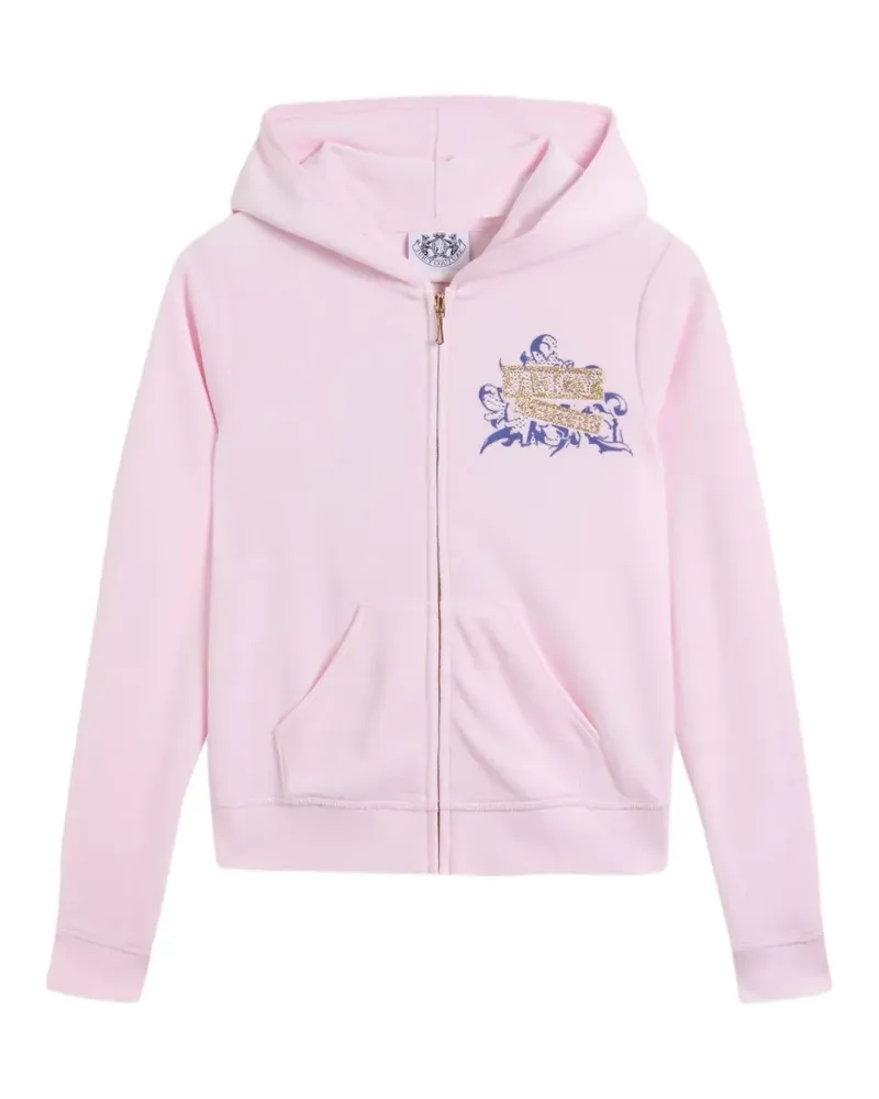 Juicy Couture logo-print hoodie - Rosa Rosa
