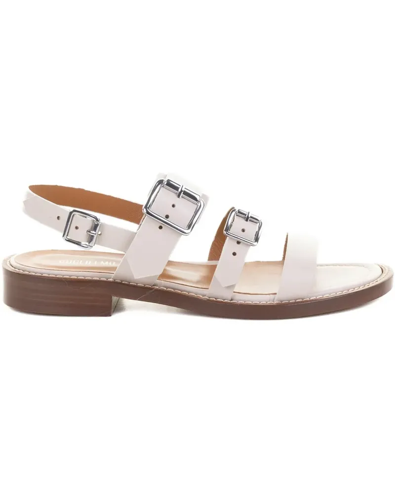Guglielmo Rotta buckle-strap leather sandals - Weiß Weiß