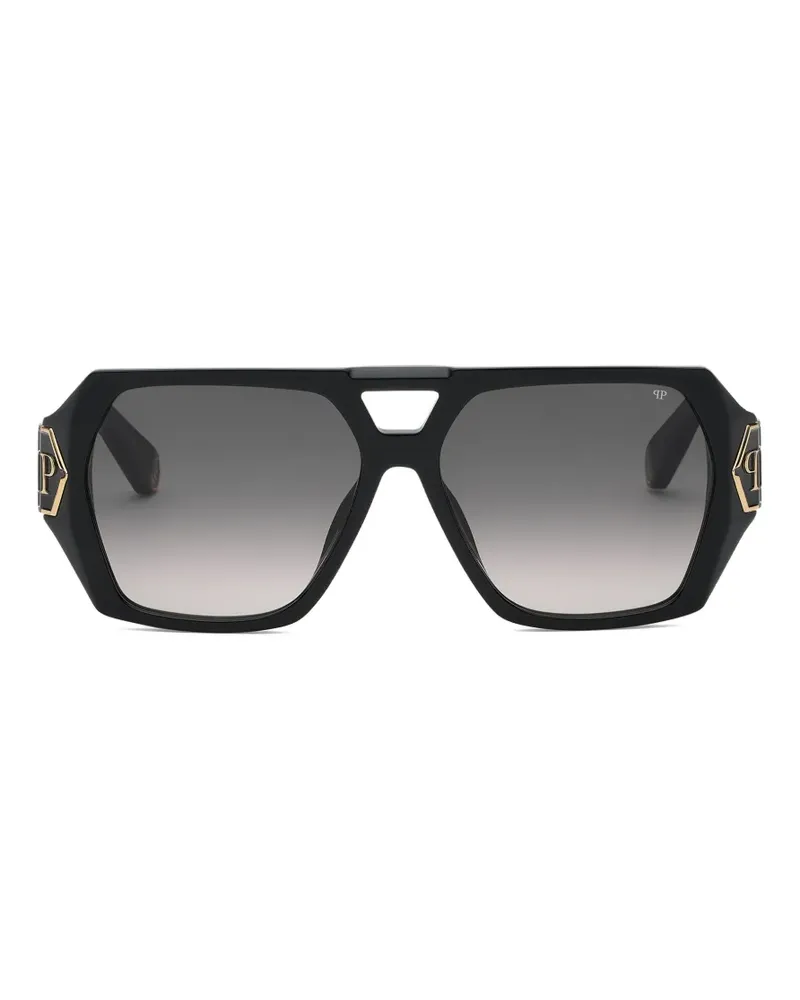 Philipp Plein Plein Brave Sonnenbrille - Schwarz Schwarz