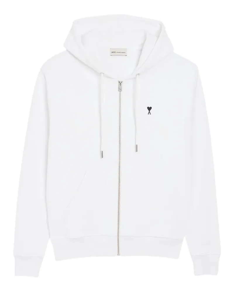 AMI Paris zip-up hoodie - Weiß Weiß