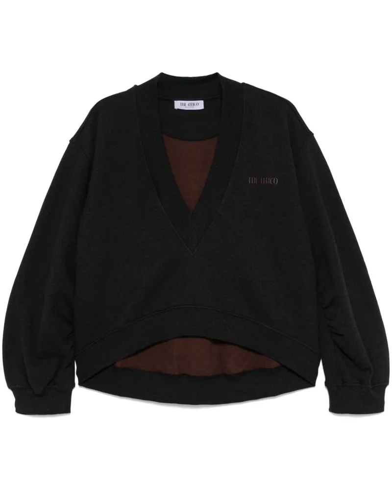 ATTICO Ausgeblichenes Sweatshirt - Schwarz Schwarz