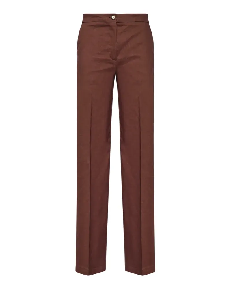 Pinko Hose mit Knöpfen - Braun Braun