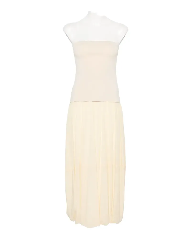 St. Agni strapless midi dress - Nude Nude