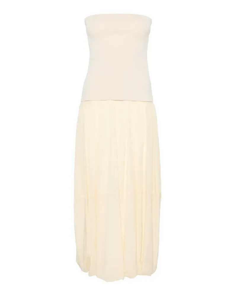 St. Agni strapless midi dress - Nude Nude
