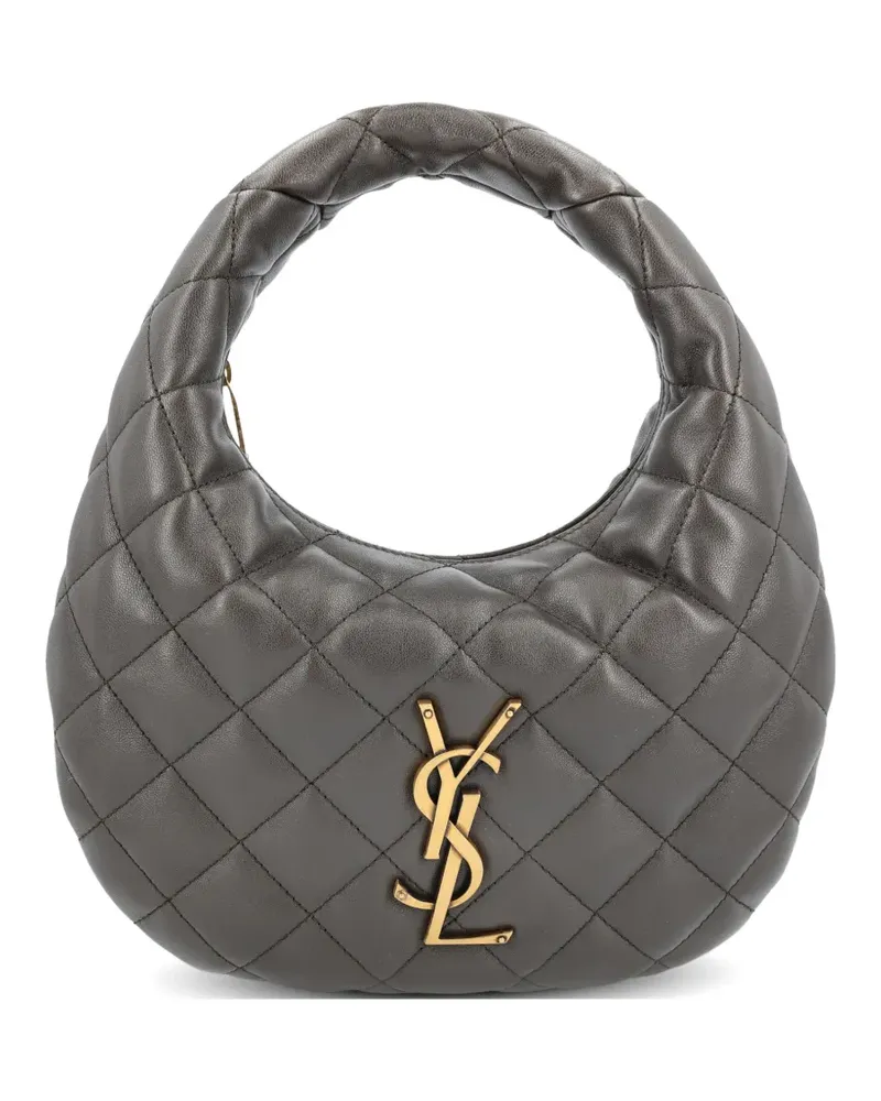 Saint Laurent Icarino quilted logo handbag - Grau Grau