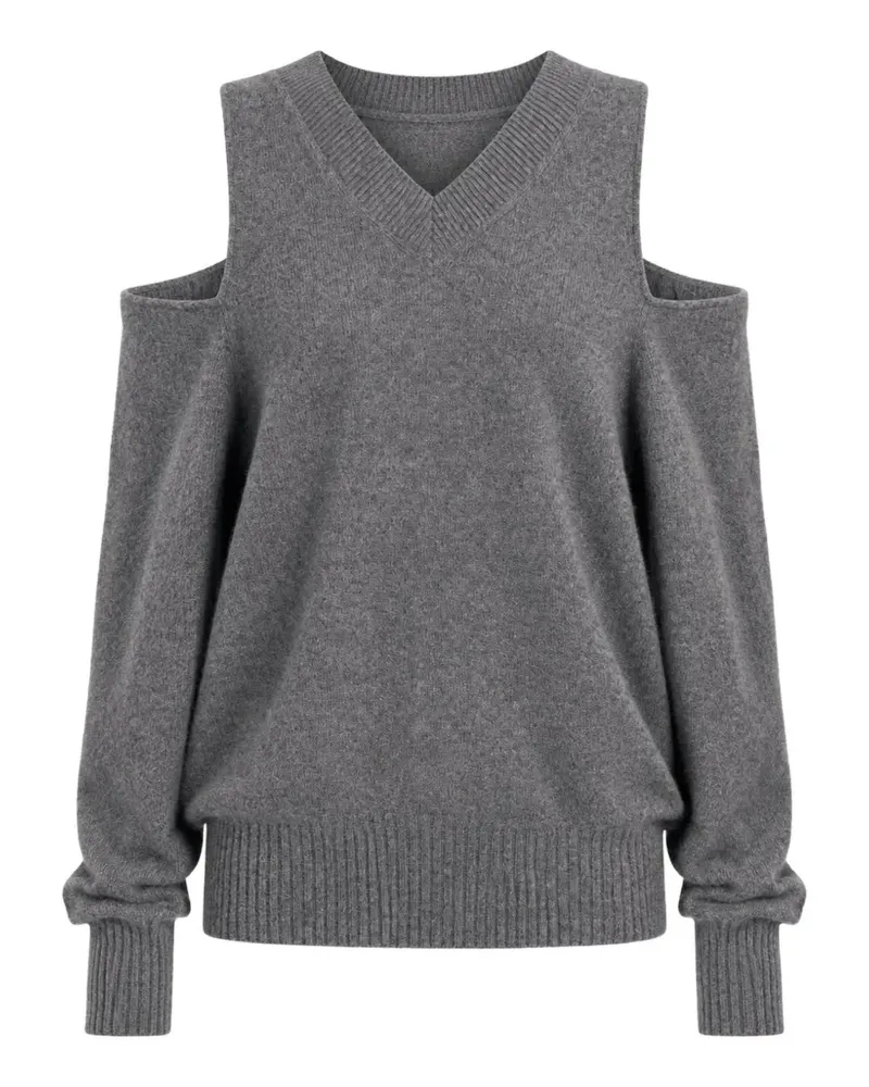 Simone Rocha Verzierter Pullover mit Cut-Out - Grau Grau