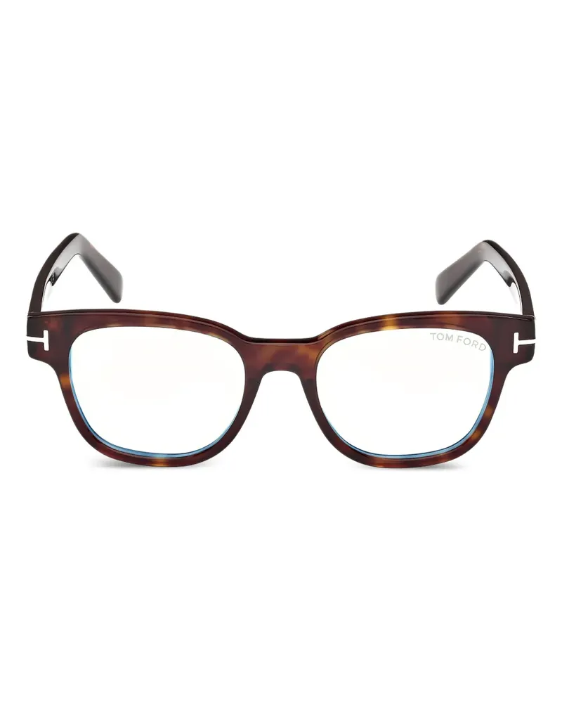 Tom Ford Brille mit eckigem Gestell - Braun Braun