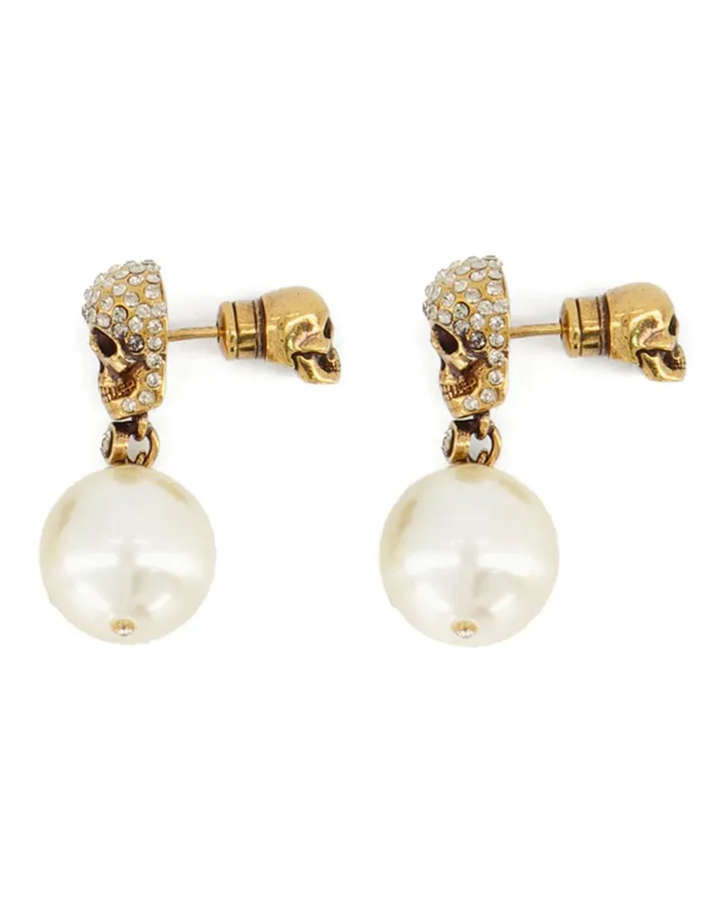 Alexander McQueen Ohrringe mit Totenkopf - Gold Gold