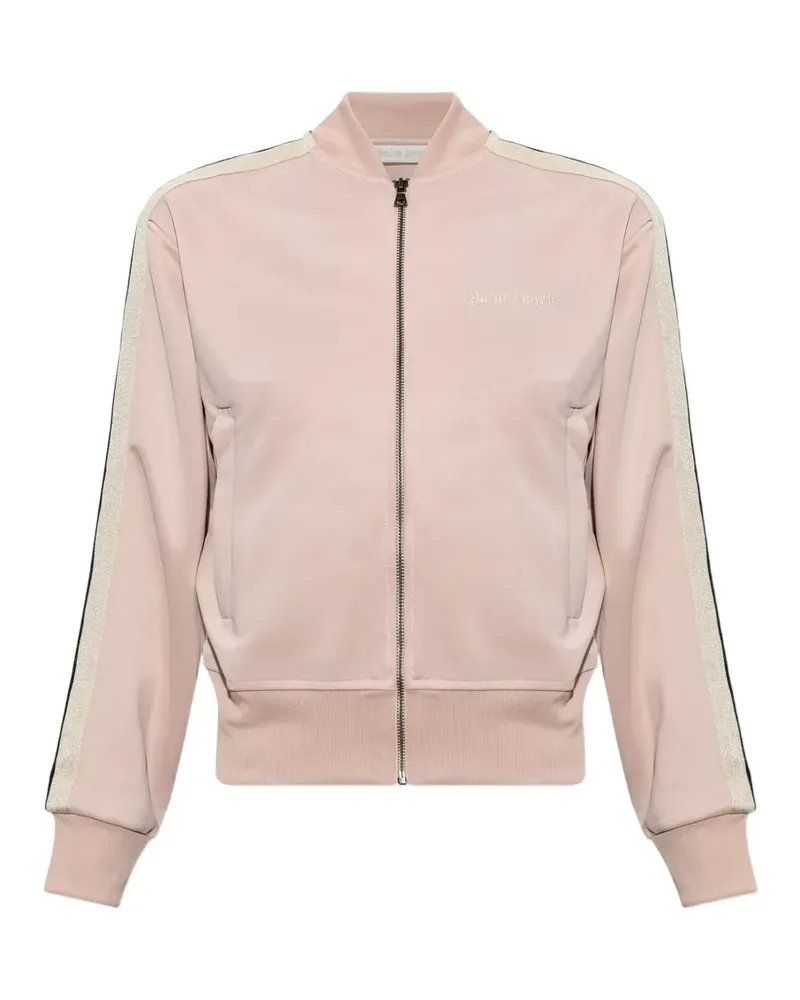 Palm Angels logo-embroidered zip-up-sweatshirt - Rosa Rosa