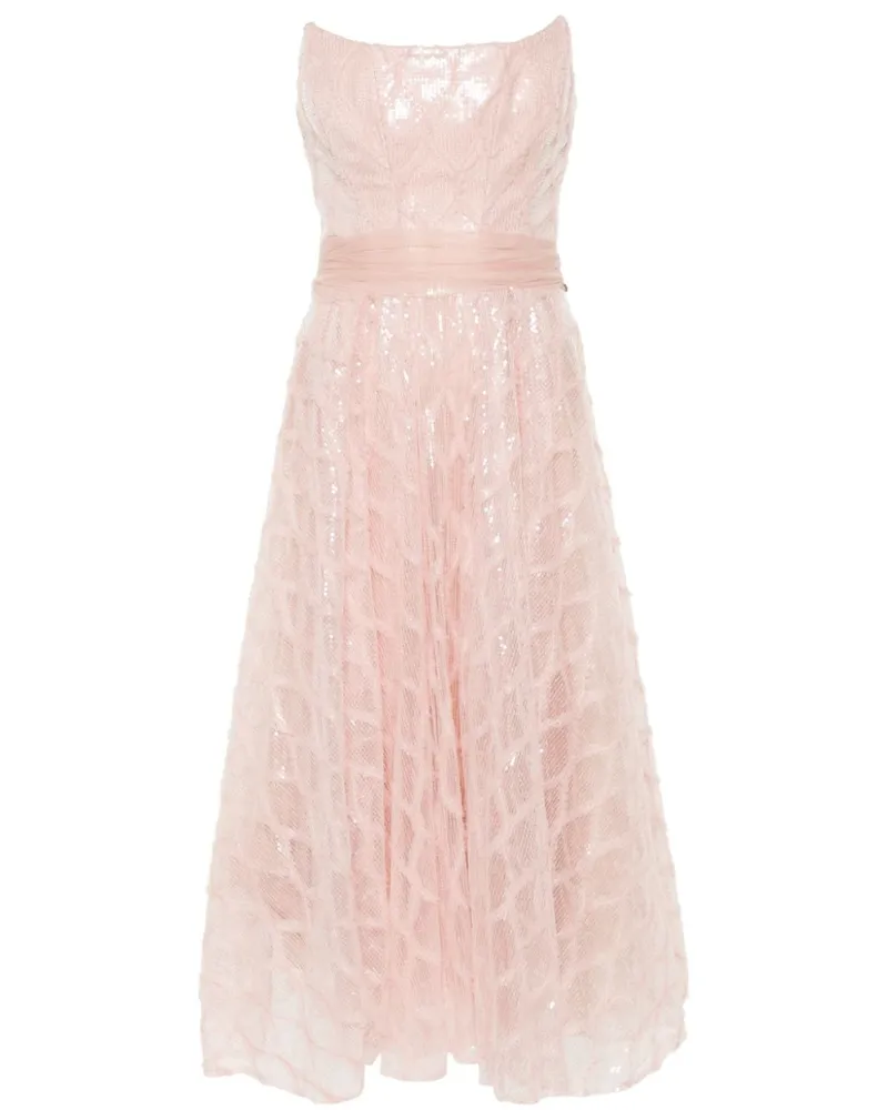 NISSA Kleid mit Pailletten - Rosa Rosa