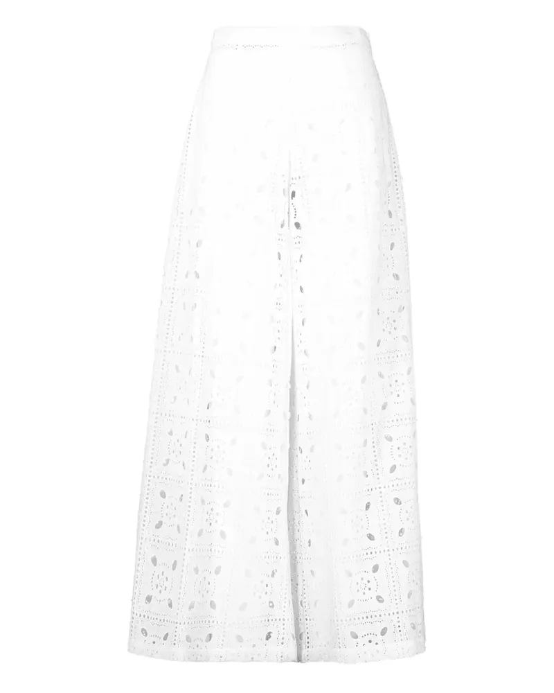 Miguelina Lilly Hose mit Stickerei - Weiß Weiß