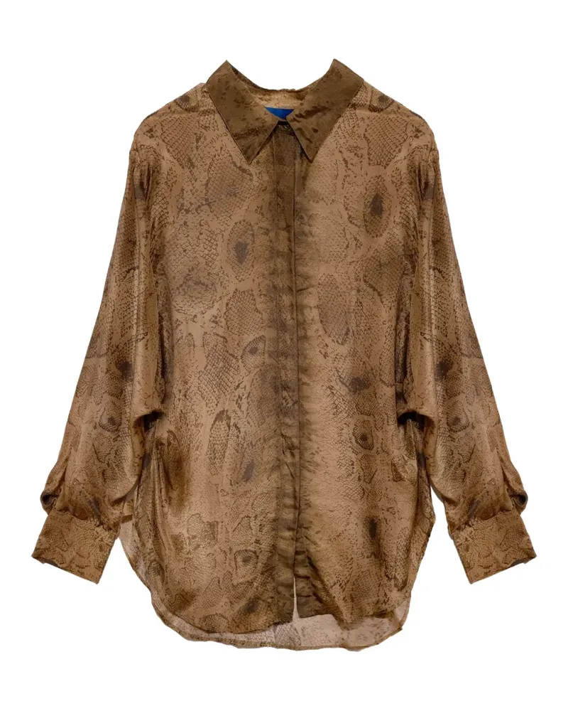 Mes Demoiselles Thurman printed shirt - Nude Nude