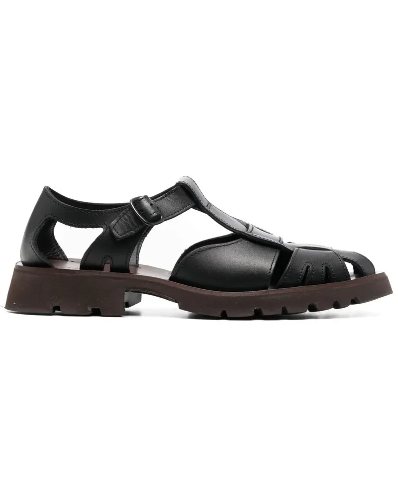 HEREU Sandalen mit Cut-Outs - Schwarz Schwarz