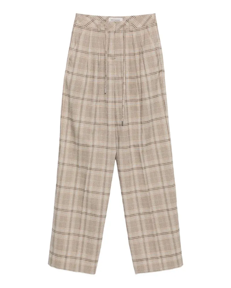 Ermanno Scervino Hose mit Prince of Wales-Karo - Nude Nude
