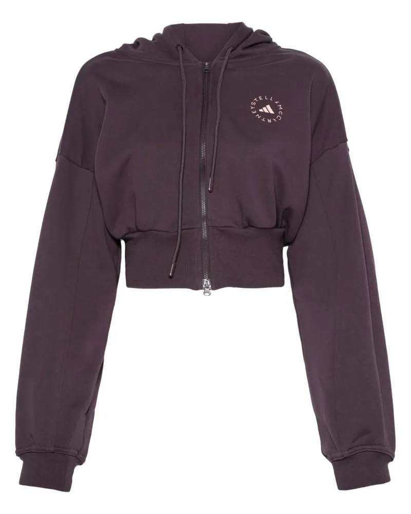 adidas Cropped-Hoodie - Violett Violett