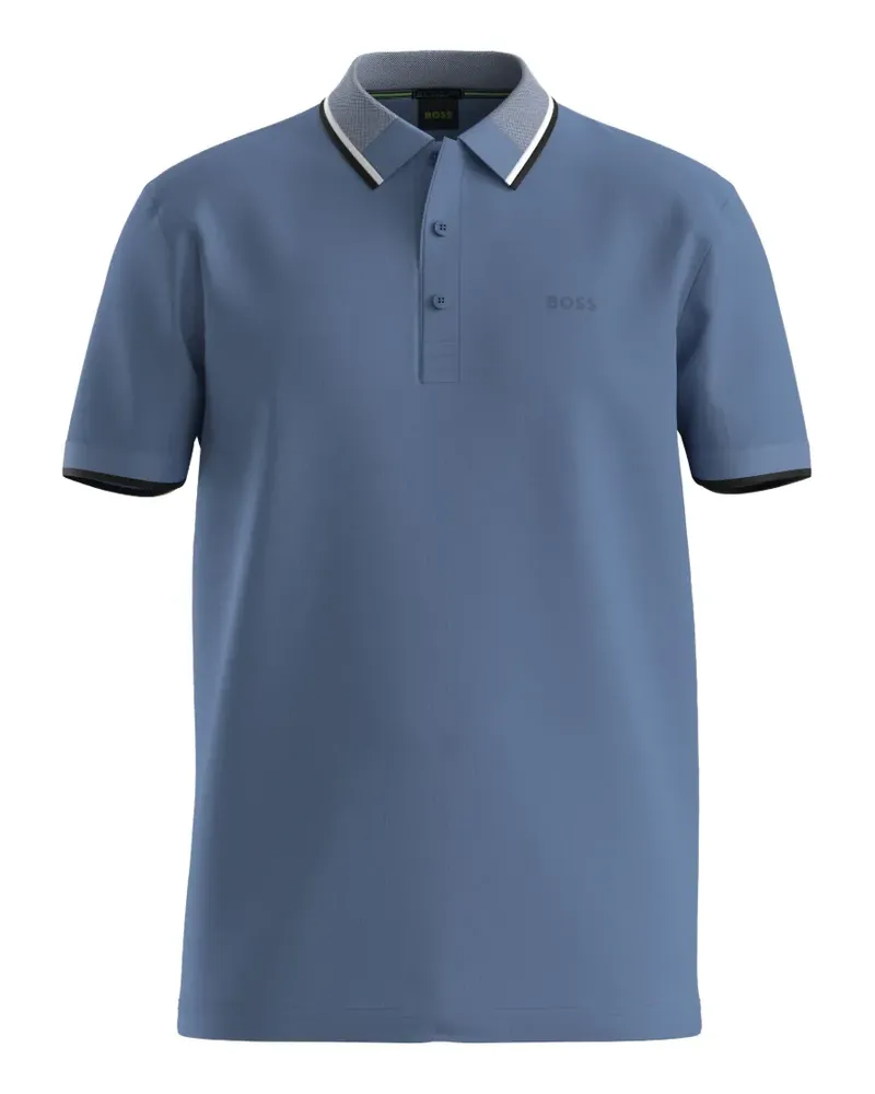 HUGO BOSS Poloshirt mit Knopfleiste - Blau Blau