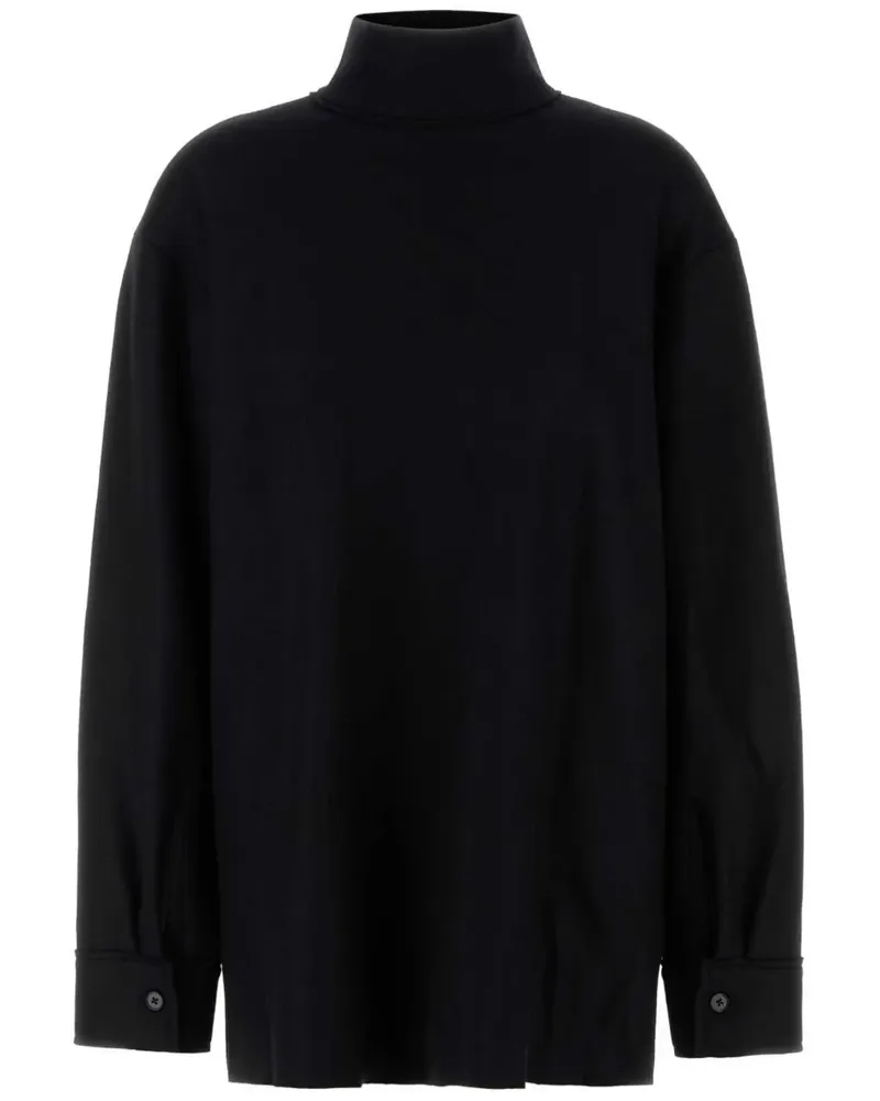 Jil Sander Pullover mit Stehkragen - Schwarz Schwarz