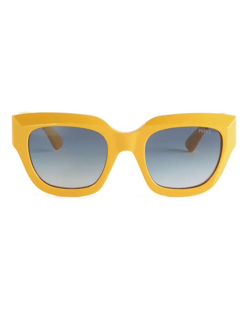 Emilio Pucci Eckige Sonnenbrille - Gelb Gelb