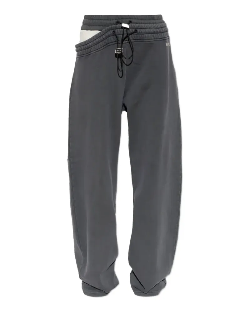 ATTICO slit-detail track pants - Grau Grau